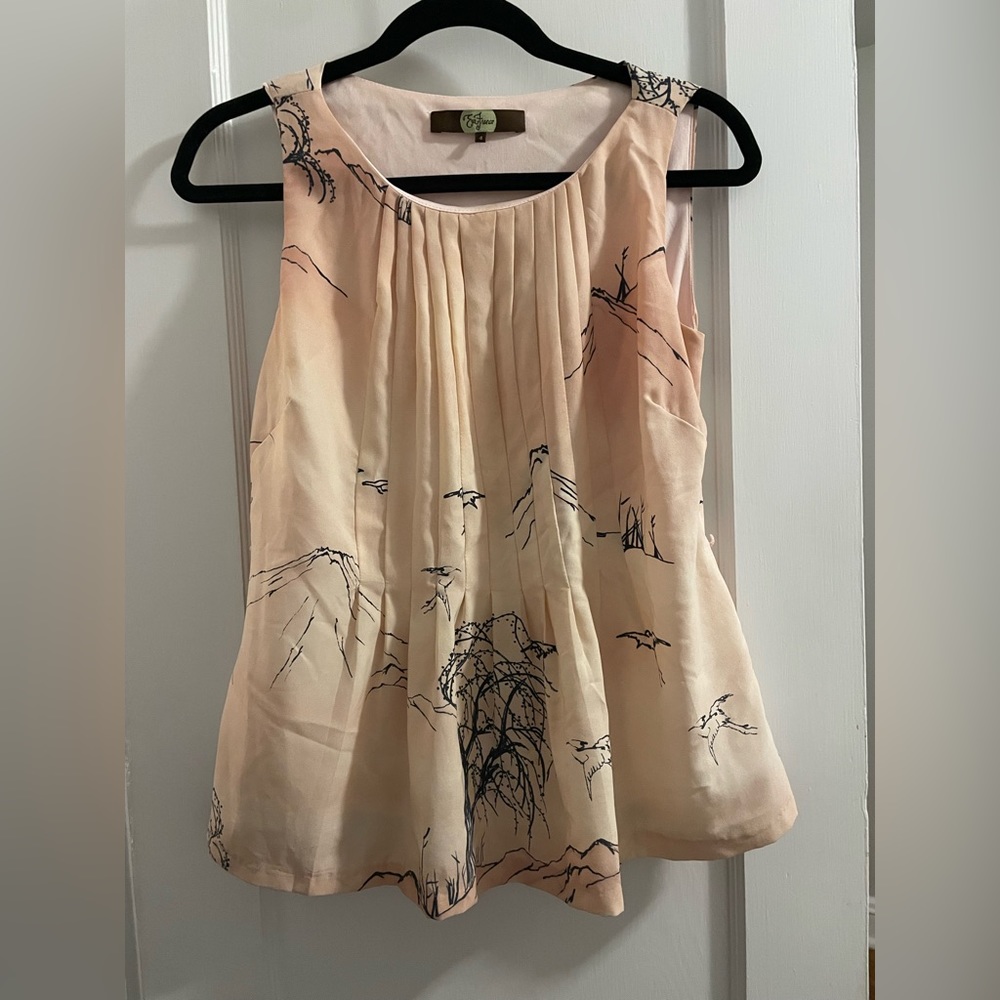 Eva Franco pink floral shirt